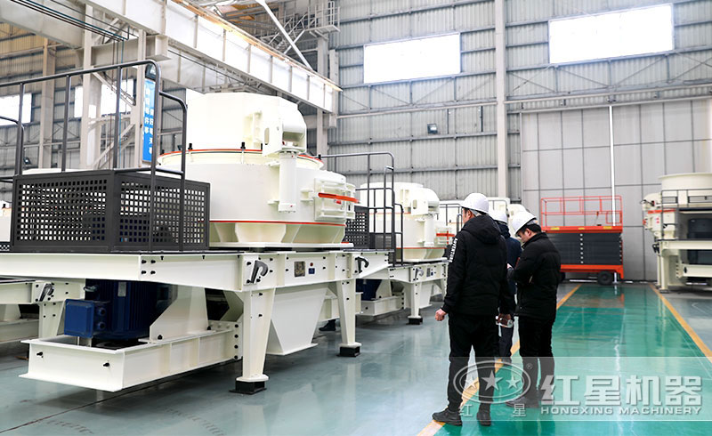 客户考察快播视频污版制砂设备